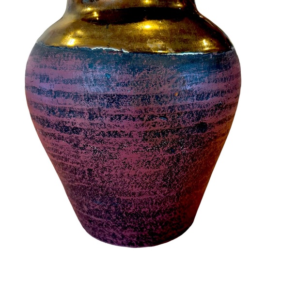 Ginger Jar Terra Cotta Pottery Vase With Lid - Picture 2 of 8